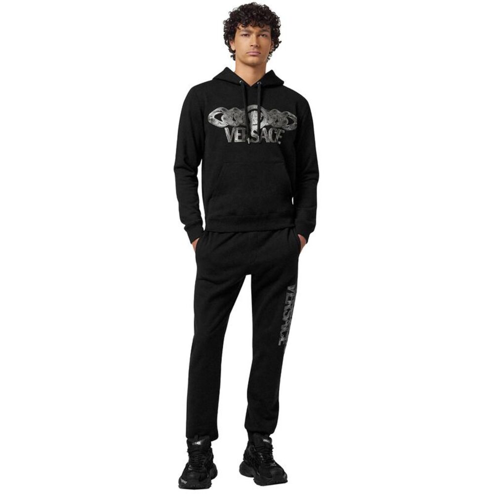 Versace Mens Medusa On Chain Hoodie Large Black - NWT $1350 - Picture 4 of 7